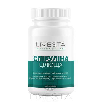 Диетическая добавка &laquo;Целебная Спирулина&raquo; LIVESTA, 60 таблеток 468994 фото